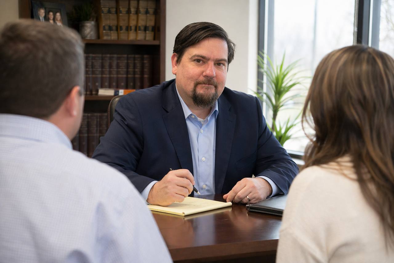 Christopher Nelson consulting with clients